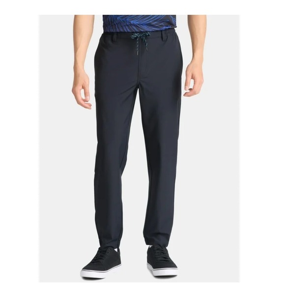 NWT Birdie Bound Mens 3XL Black Golf Performance 4-Way Stretch Jogger Pants - Picture 1 of 10
